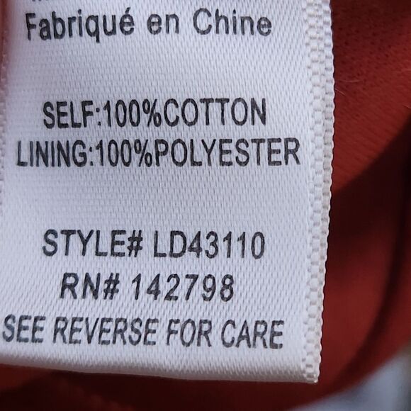 Loveriche shirred bodice ruffle midi dress rust/ brick red colored - Picture 8 of 10